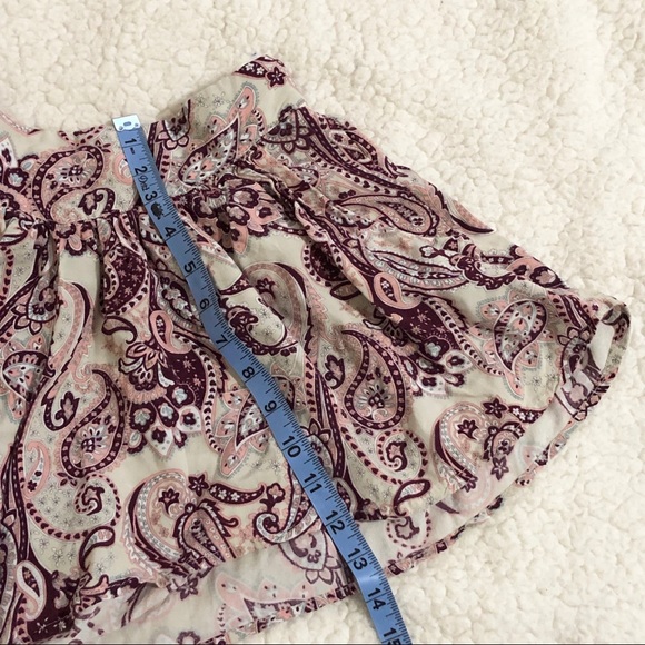 Vintage Purple/Grey Bohemian Style Flowy Shorts - Picture 4 of 4